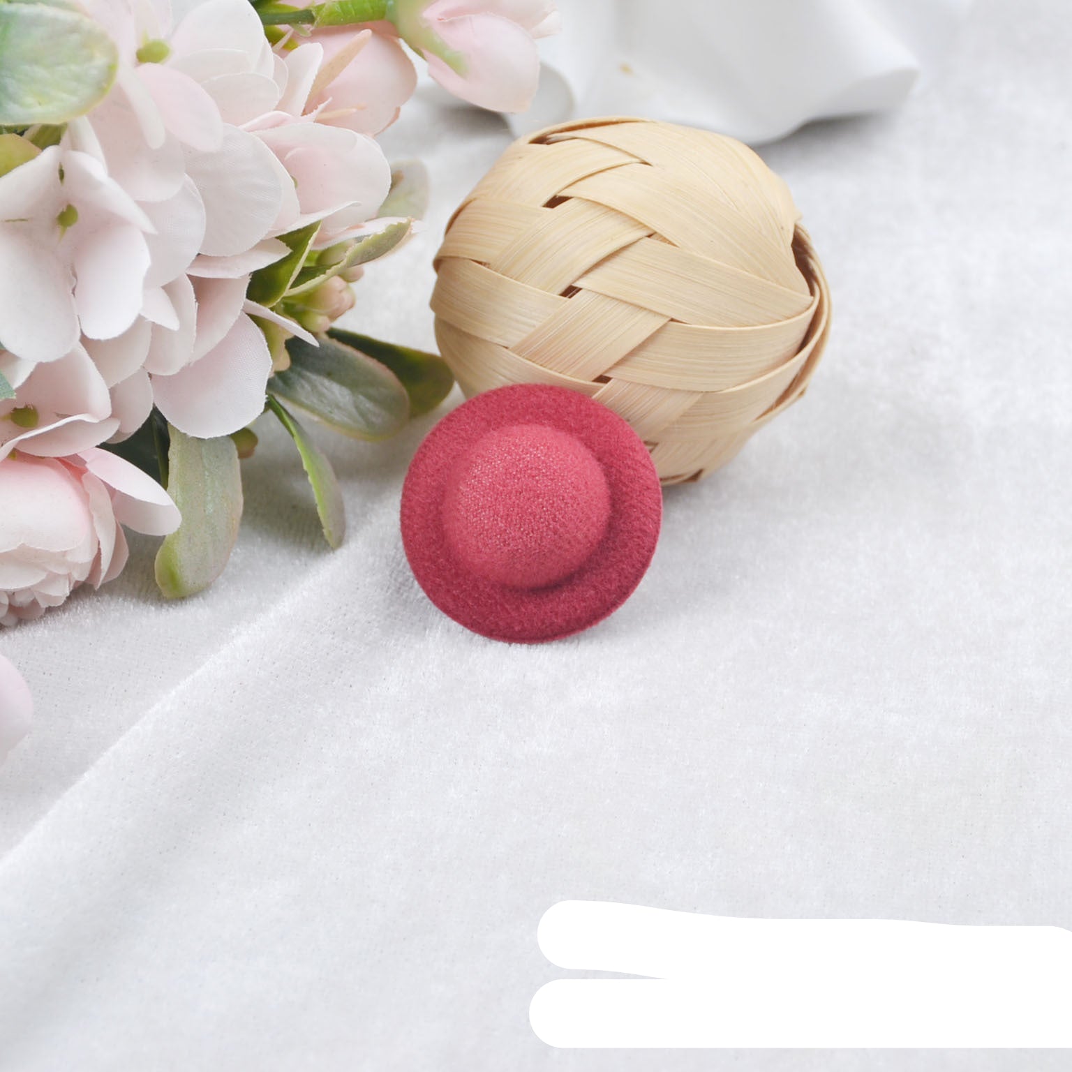Wholesale SD Doll hat accessories brushed cloth DIY handmade hat embryo hat jewelry raw material handmade bare hat 3.5CM